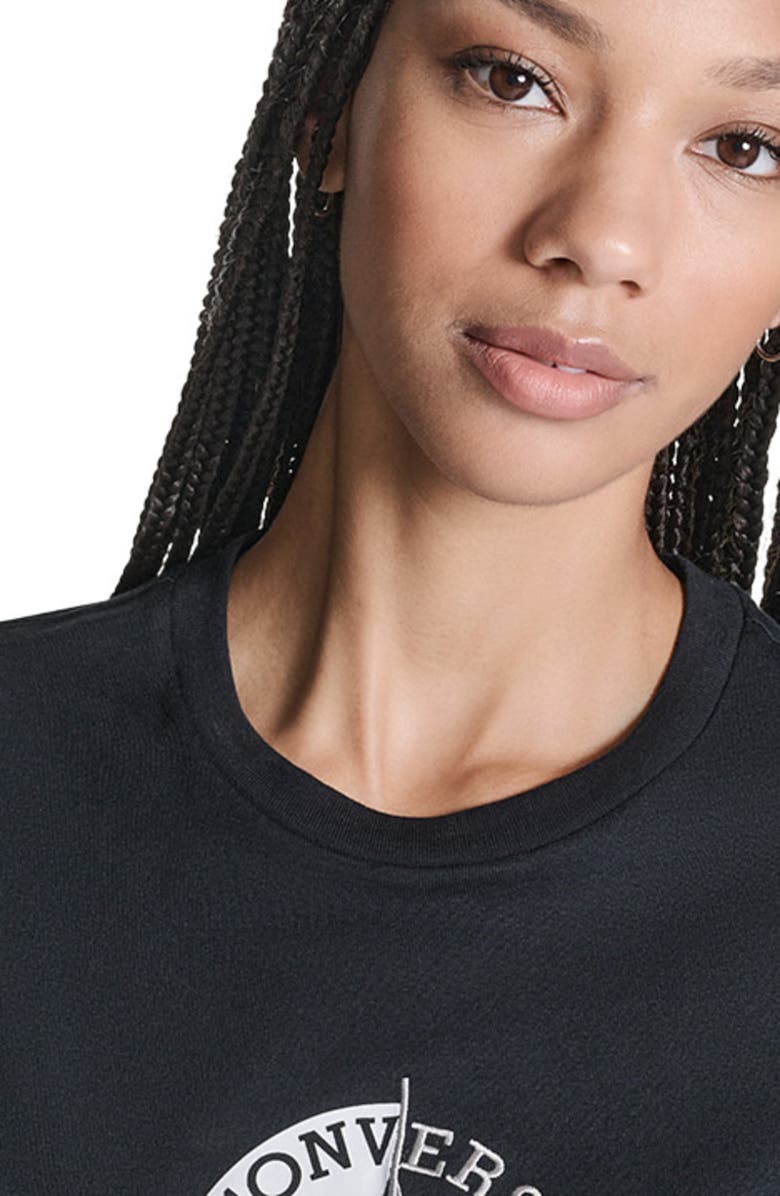 Converse Half & Half T-Shirt, Alternate, color, Converse Black