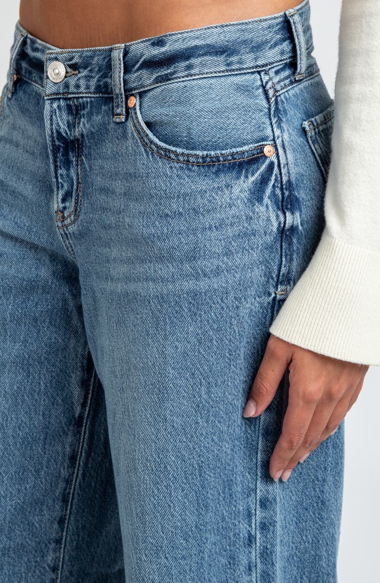 I Love Who I Am Mid Rise Wide Leg Jeans, Alternate, color, Indigo Medium