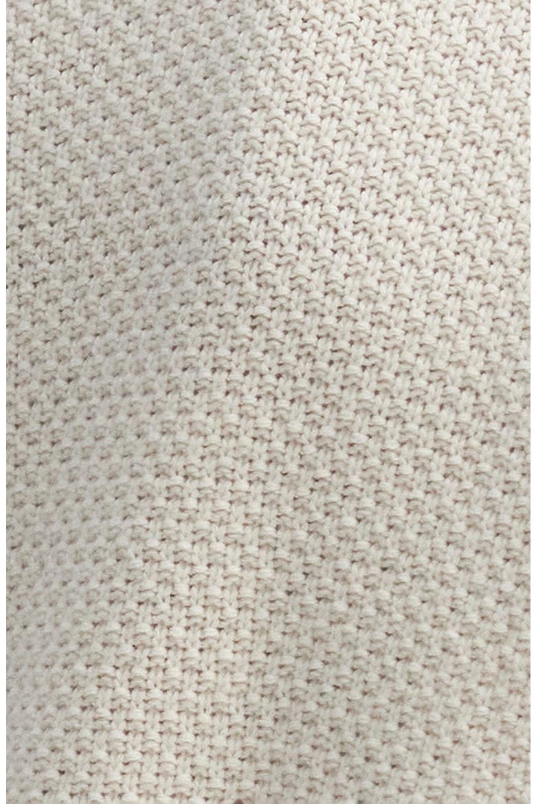 Casey Wool & Cotton Fisherman Sweater, Alternate, color, WHISPER WHITE