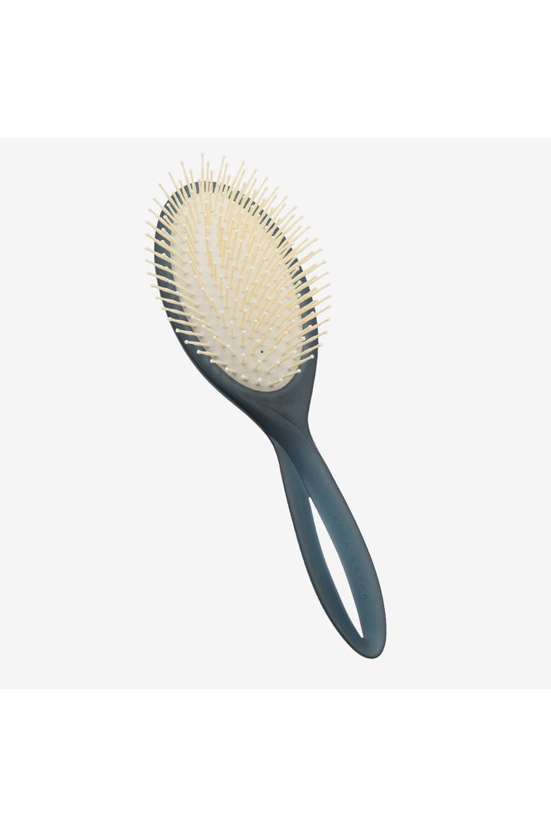 Infinito Hair brush, Long Pom Pins, Main, color, Prussian Blue