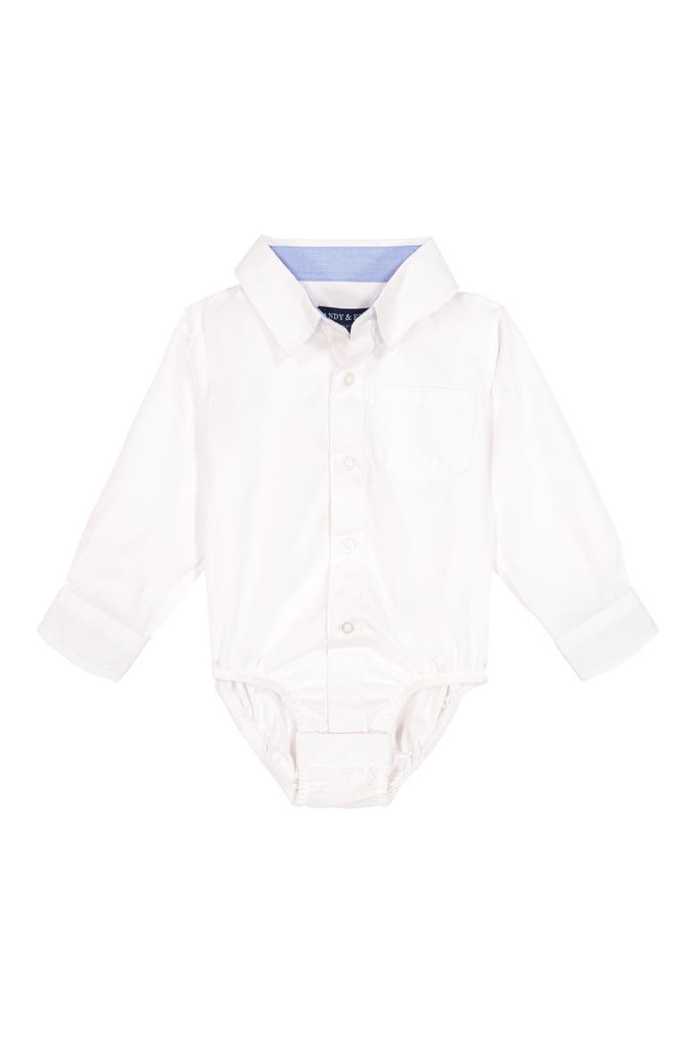 Button-Up Long Sleeve Bodysuit, Main, color, NATURAL