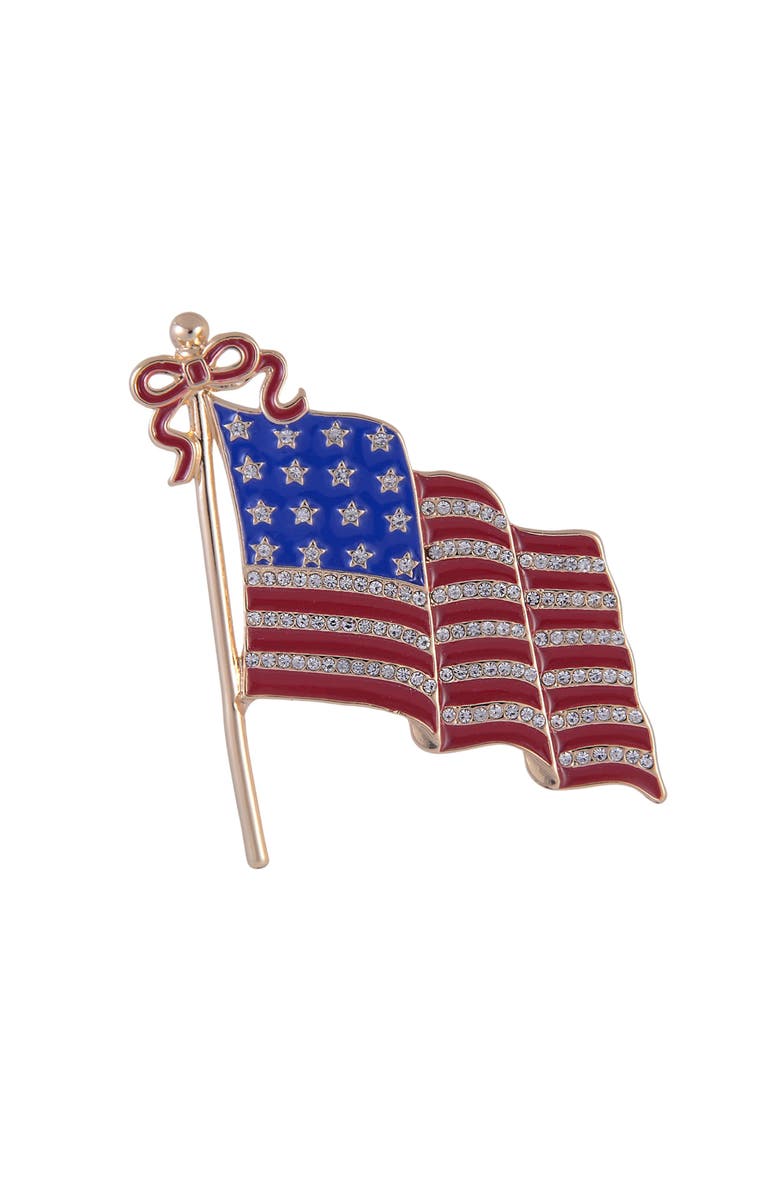 Hallmark American Flag Pin, Alternate, color, Red