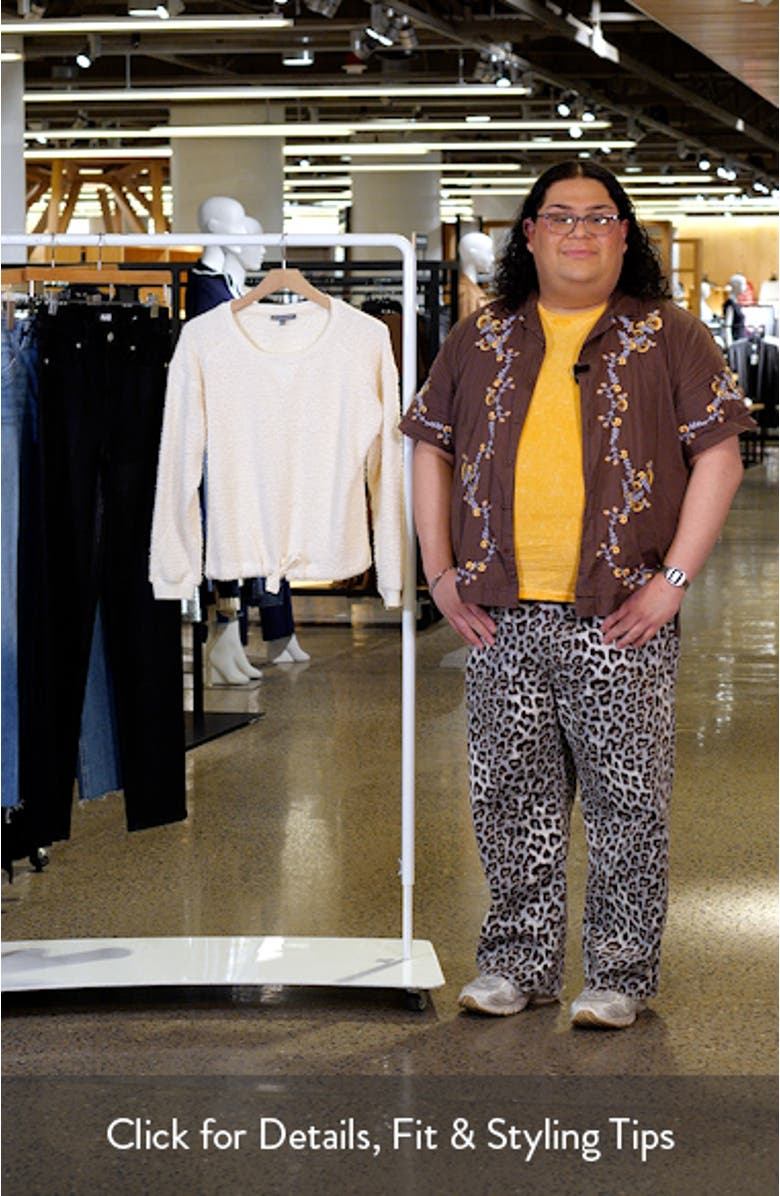 Tie Hem Raglan Pullover, sales video thumbnail