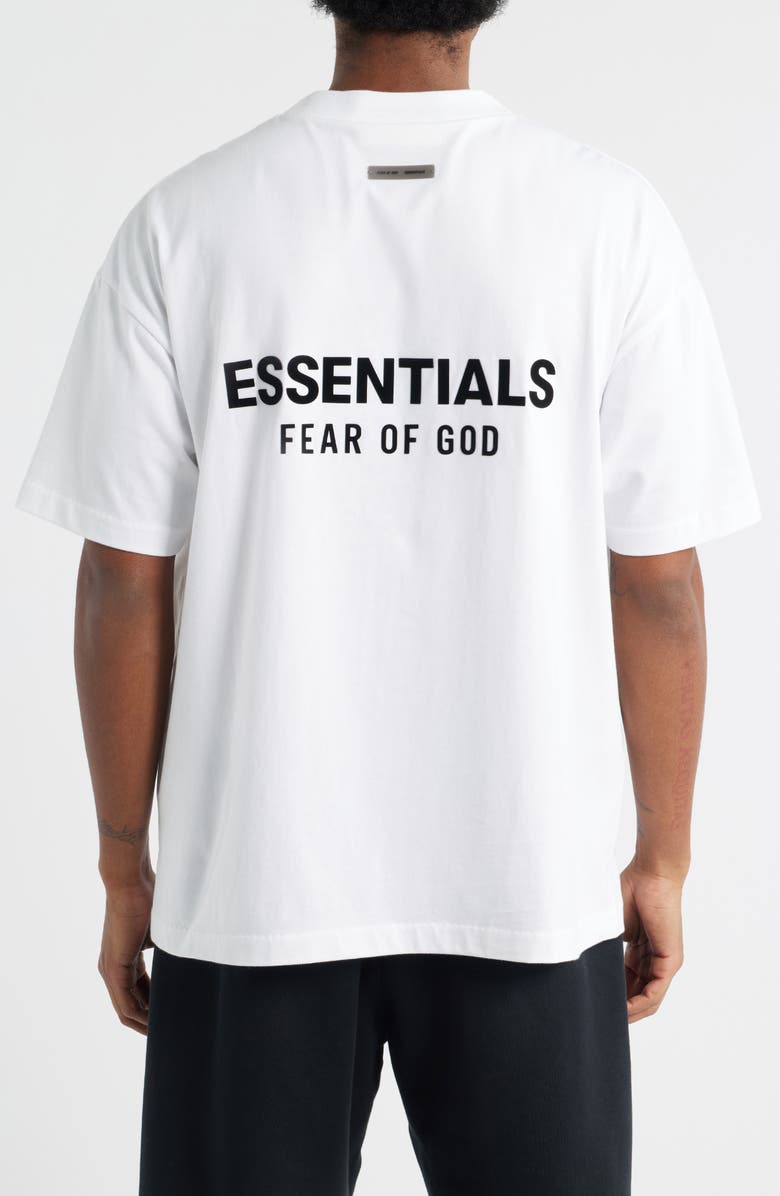 Fear of God Essentials Classic Fit Logo Graphic T-Shirt, Alternate, color, Bright White