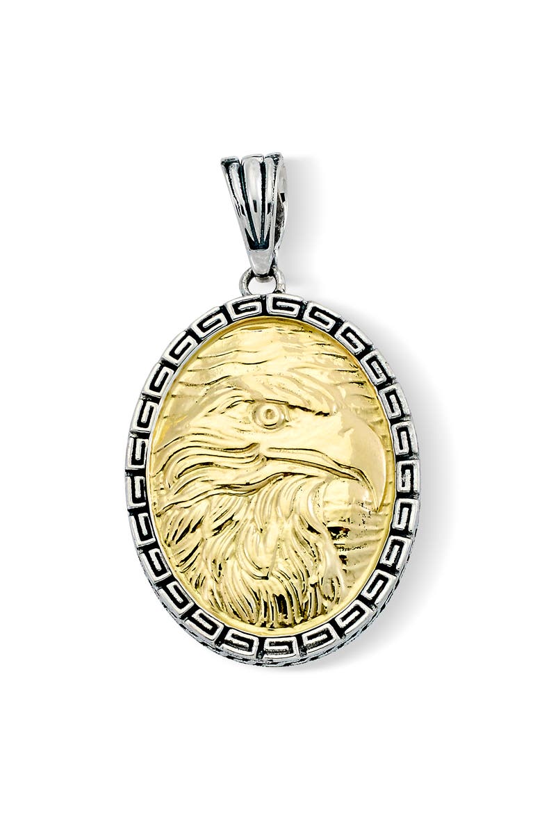 American Eagle Pendant, Main, color, SILVER AND GOLD