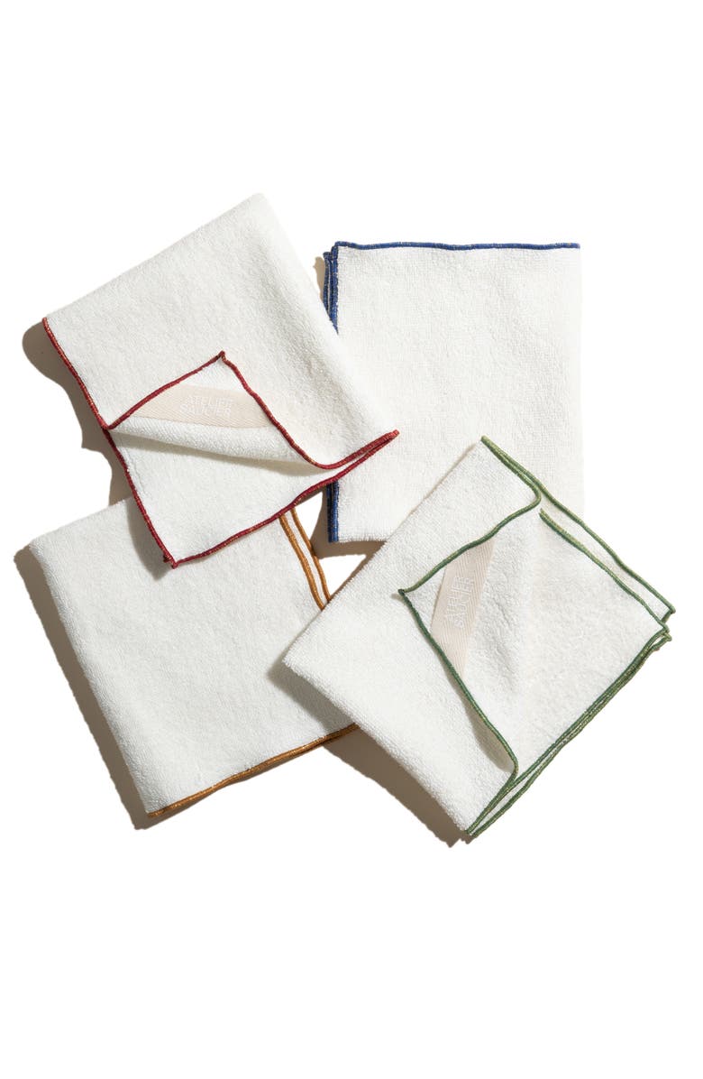 ATELIER SAUCIER Tailgate Set of 4 Terry Cloth Dish Towels, Alternate, color, 