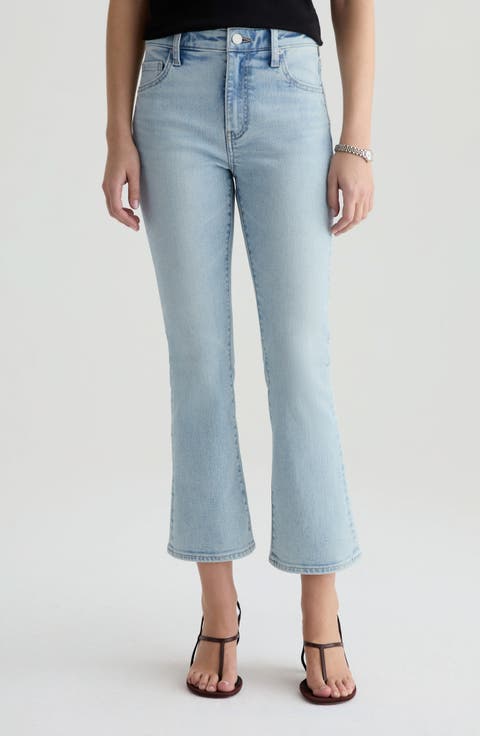 Farrah Mid Rise Crop Bootcut Jeans (24 Years Intention)