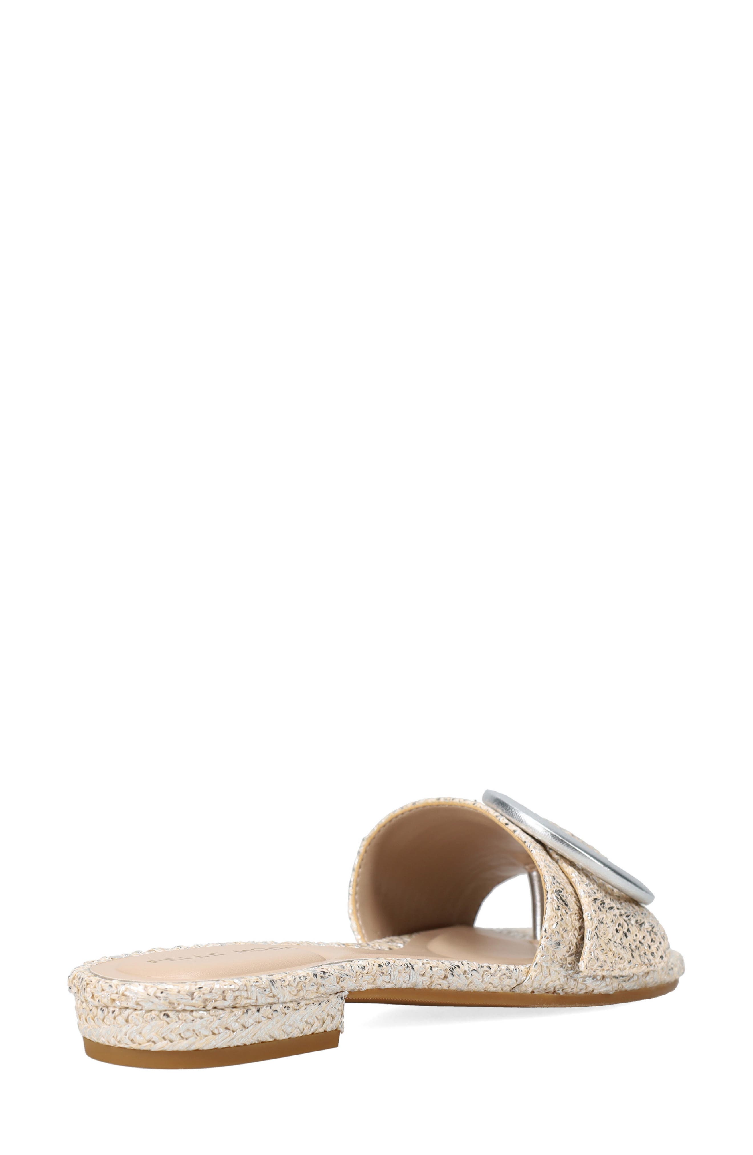 Pelle Moda Bianka Slide Sandal, Alternate, color, Silver