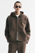 H&M Oversized Scuba Knit Hooded Jacket