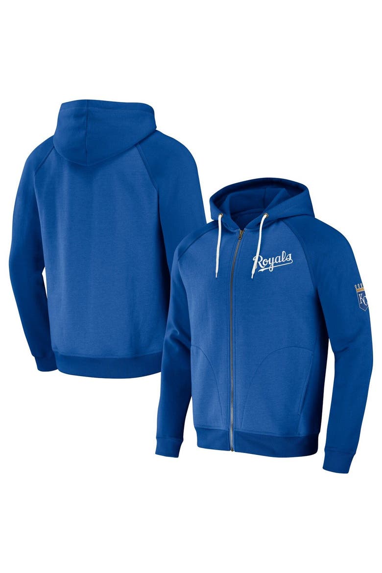 Men's Darius Rucker Collection by Fanatics  Royal Kansas City Royals Raglan Full-Zip Hoodie, Main, color, Royal