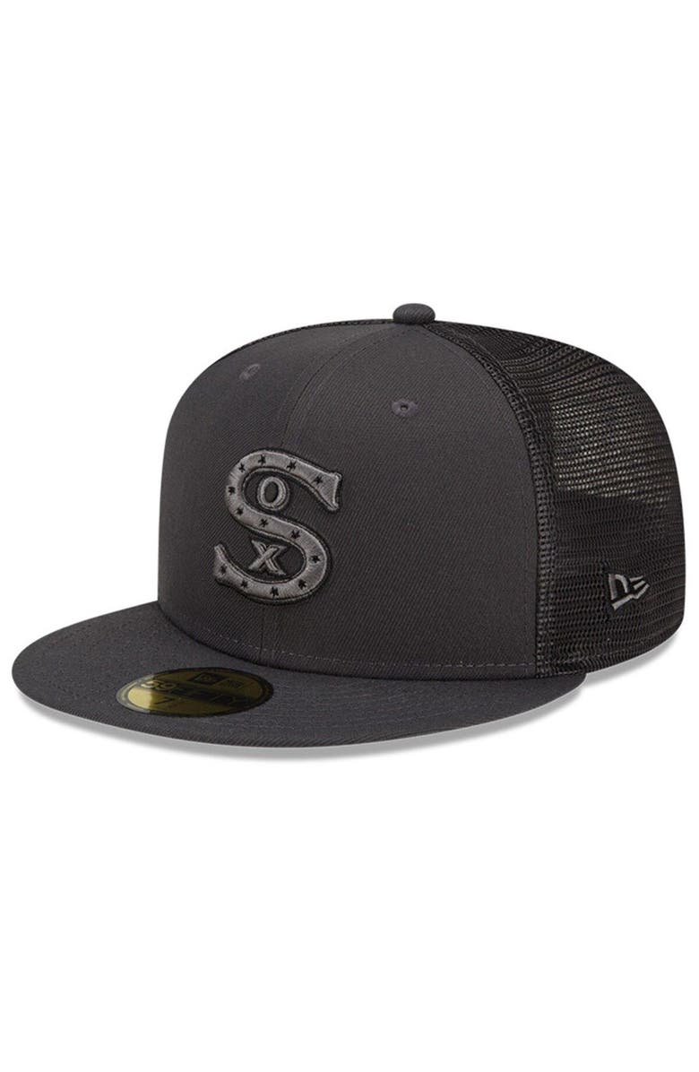 New Era Men's New Era Graphite Chicago White Sox 2022 Batting Practice 59FIFTY Fitted Hat, Alternate, color, 