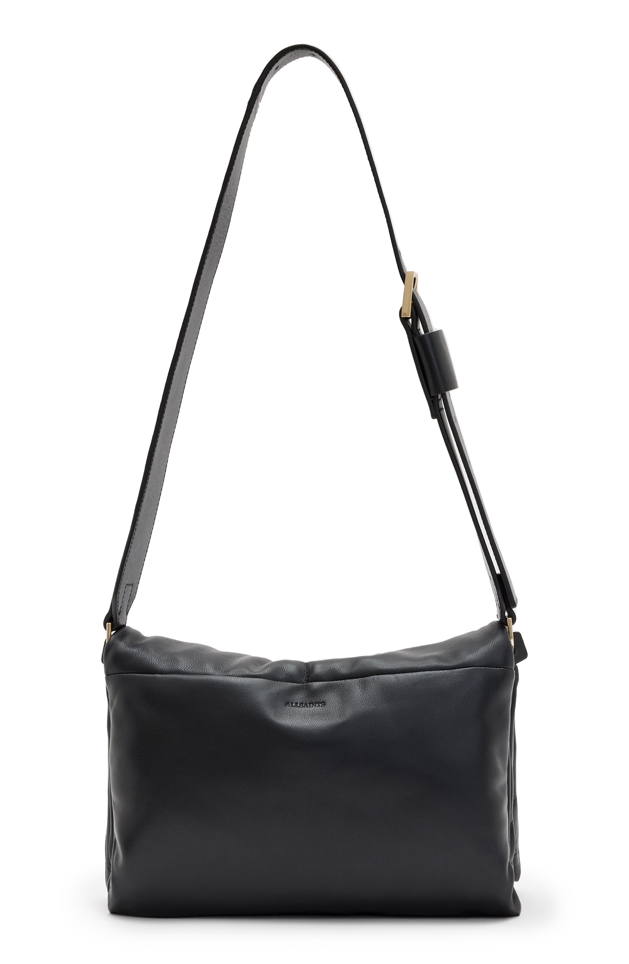 AllSaints Vittoria Quilted Leather Shoulder Bag, Alternate, color, 
