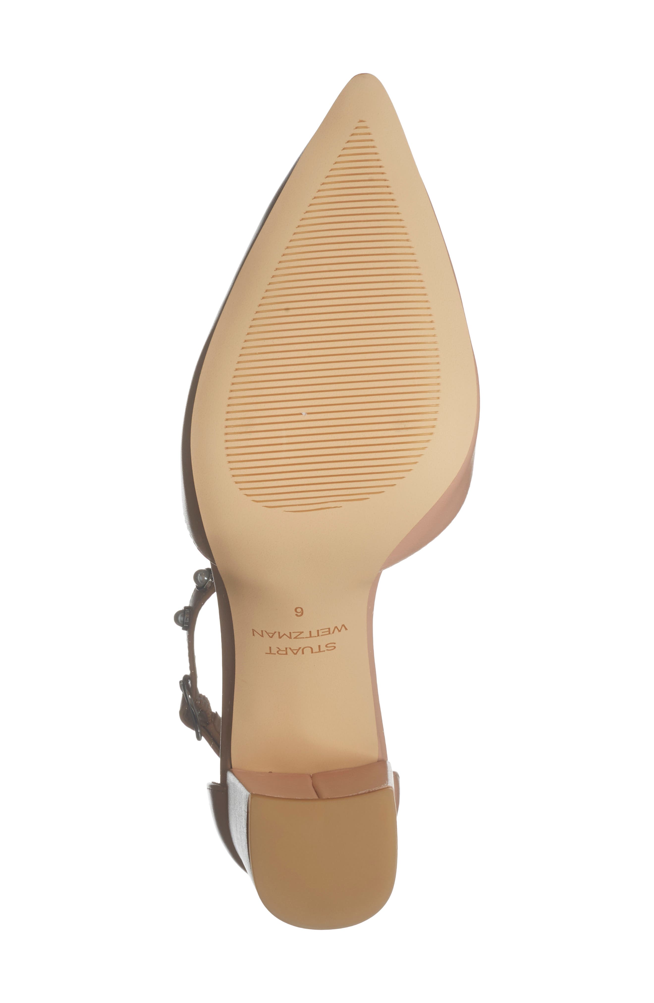 Faux Pearl Block Heel Pump, Alternate, color, POUDRE