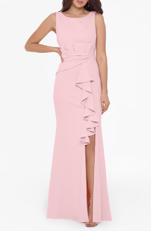 Ruffle Bow Gown (Petite)