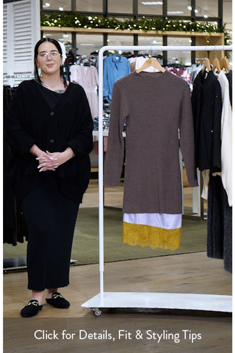 Willow Long Sleeve Wool Blend Sweater Dress video