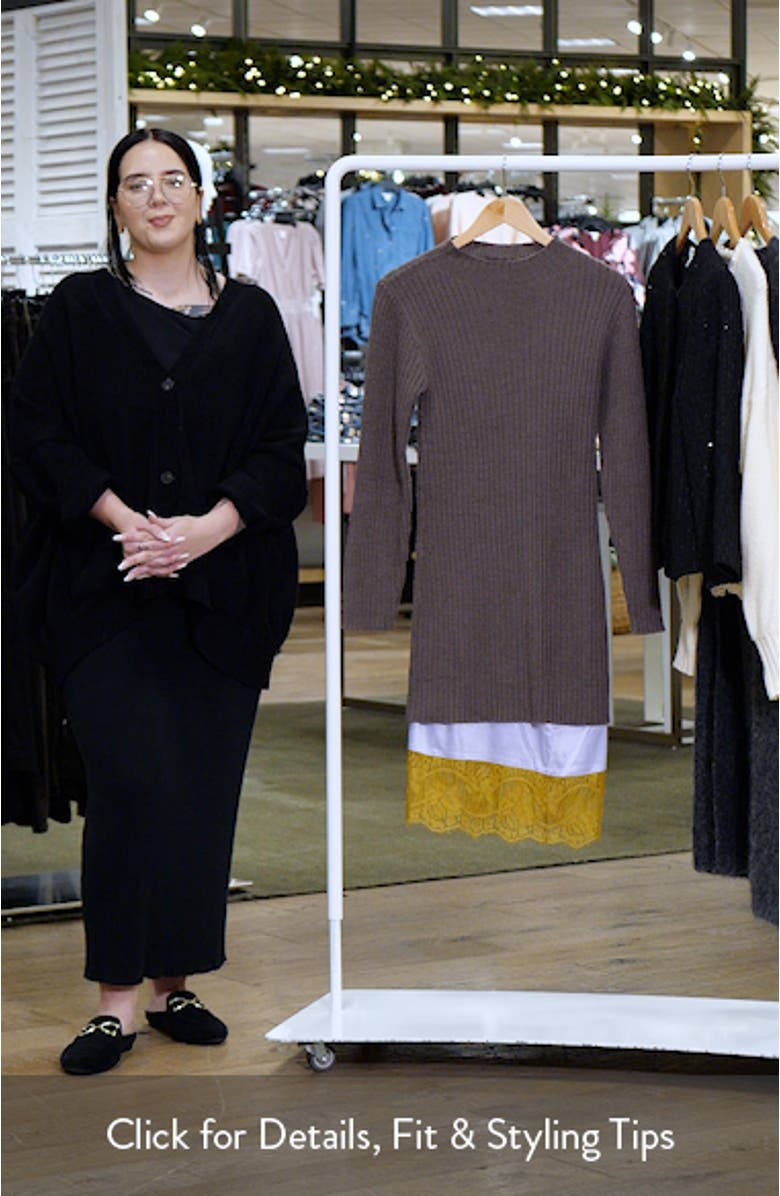Willow Long Sleeve Wool Blend Sweater Dress, sales video thumbnail