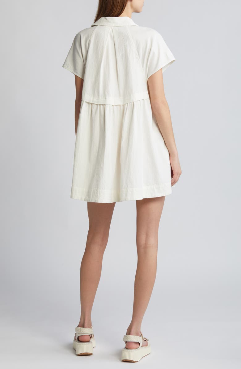 Free People Ronnie Cotton Poplin Mini Shirtdress, Alternate, color, 