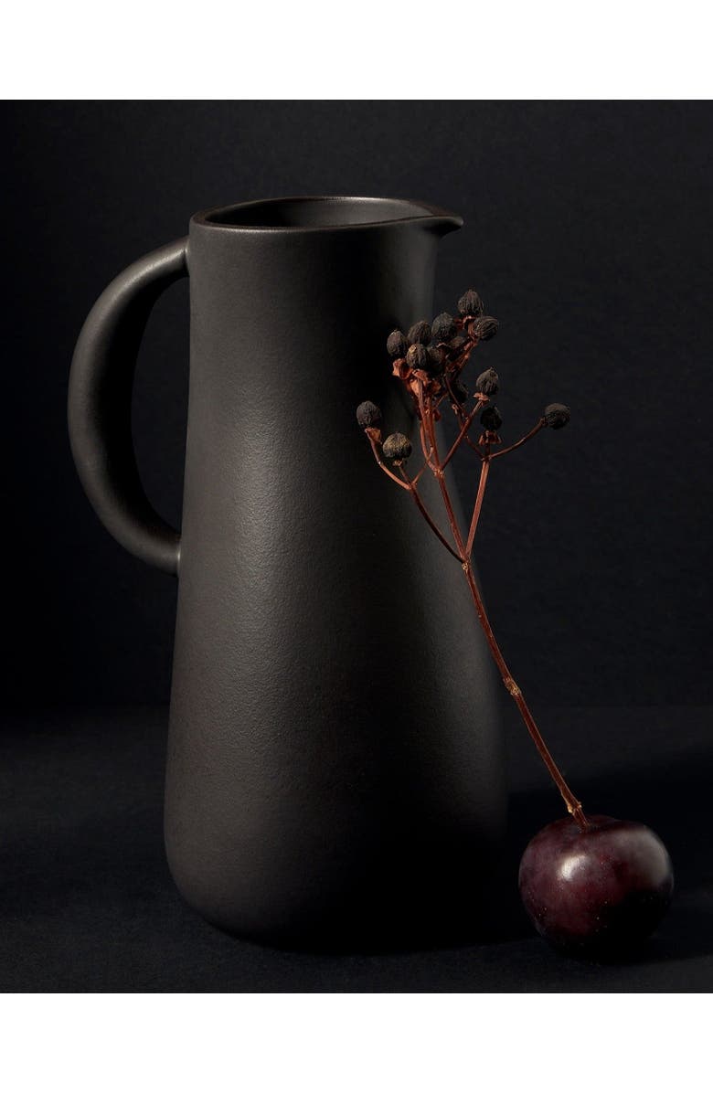 Gharyan Stoneware Stoneware Jug Dadasi 50 oz, Alternate, color, Black