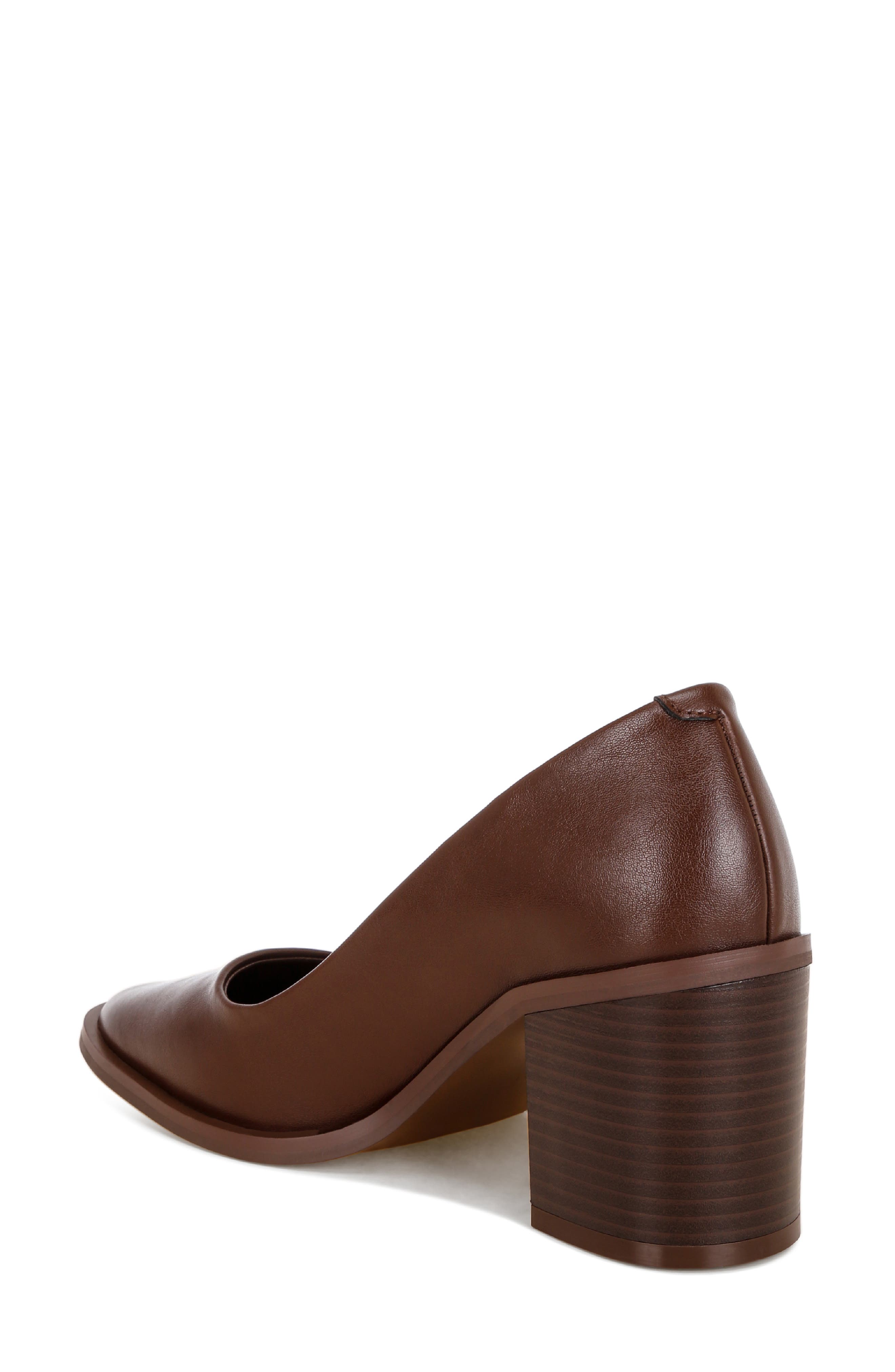 Amalina Round Toe Pump, Alternate, color, BROWN SMOOTH