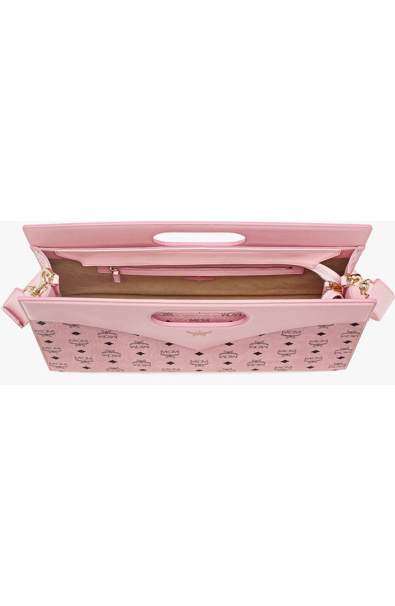 MCM Diamond Bag in Visetos Leather Mix, Alternate, color, Soft Pink