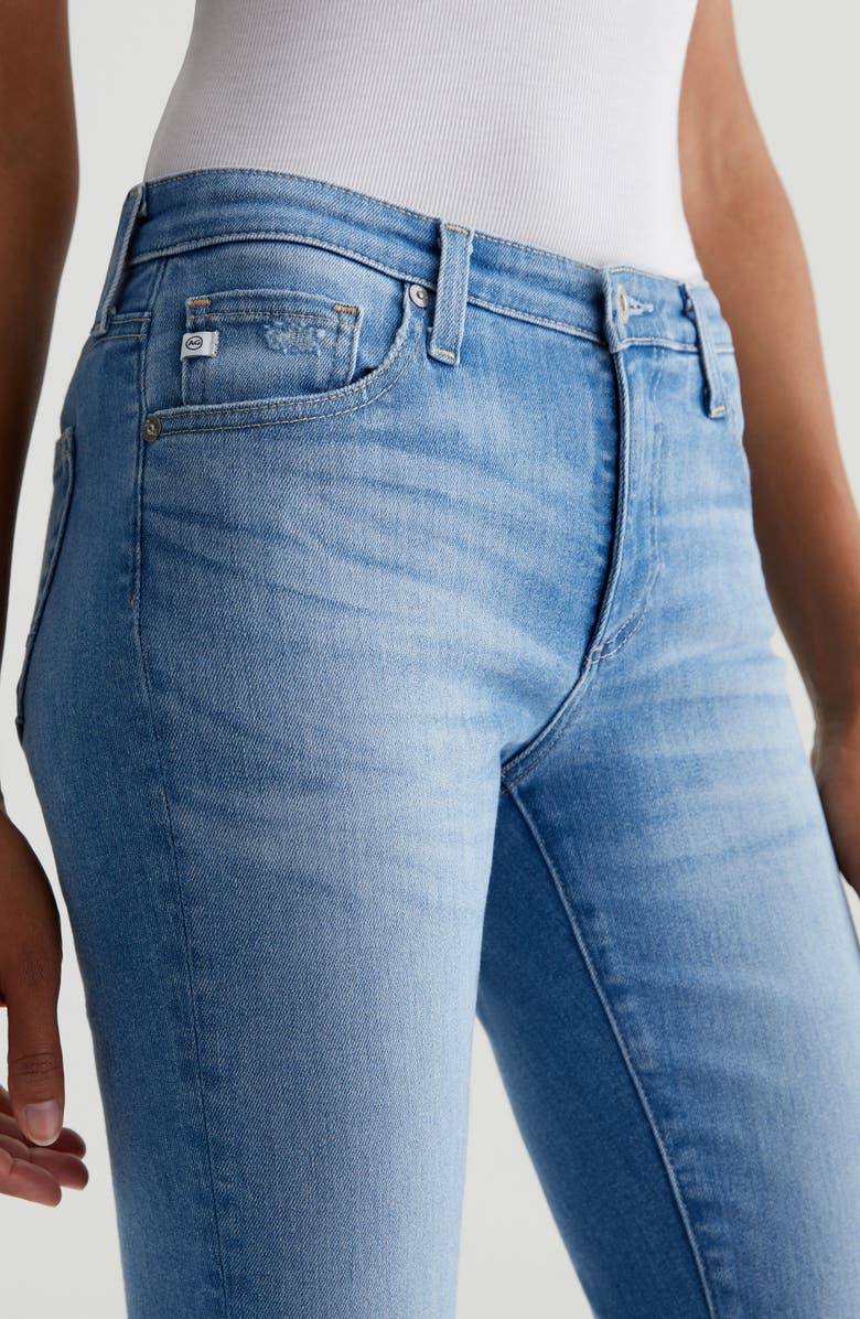 AG Angel Raw Hem Low Rise Bootcut Jeans, Alternate, color,