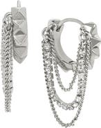 AllSaints Muiltchain Huggie Hoop Earrings