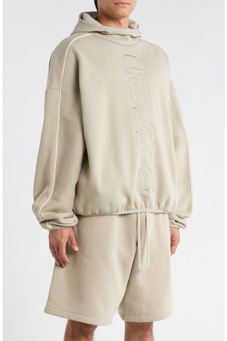 Active Trace Fleece Hoodie, Alternate, color, CONCRETE/DARK CONCRETE HEATHER