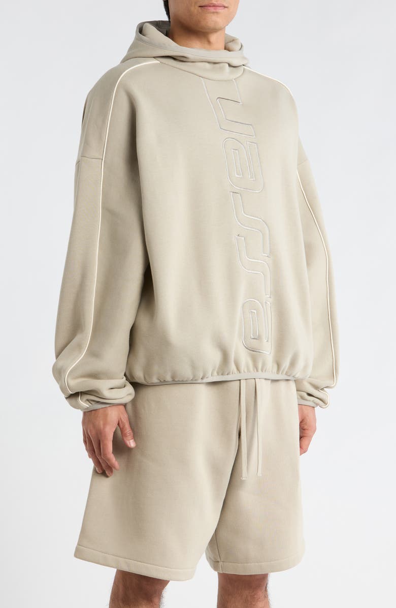 Fear of God Essentials Active Trace Fleece Hoodie, Alternate, color, Concrete/Dark Concrete Heather