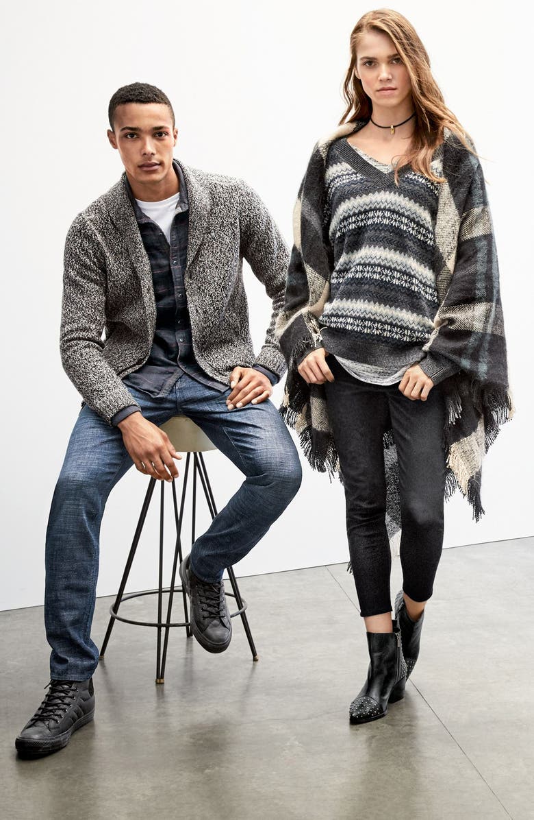 Treasure & Bond Treasure&Bond Plaid Blanket Wrap, Alternate, color,