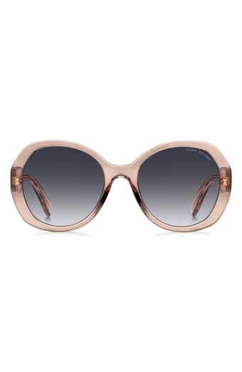 55mm Gradient Oval Sunglasses