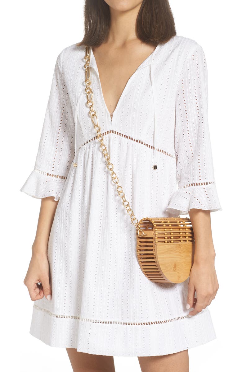 Cult Gaia Ark Flap Bamboo Crossbody, Alternate, color,