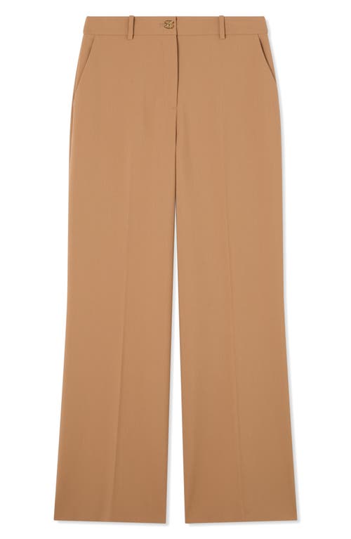 Lk Bennett Julia Wide Leg Trousers In Brown