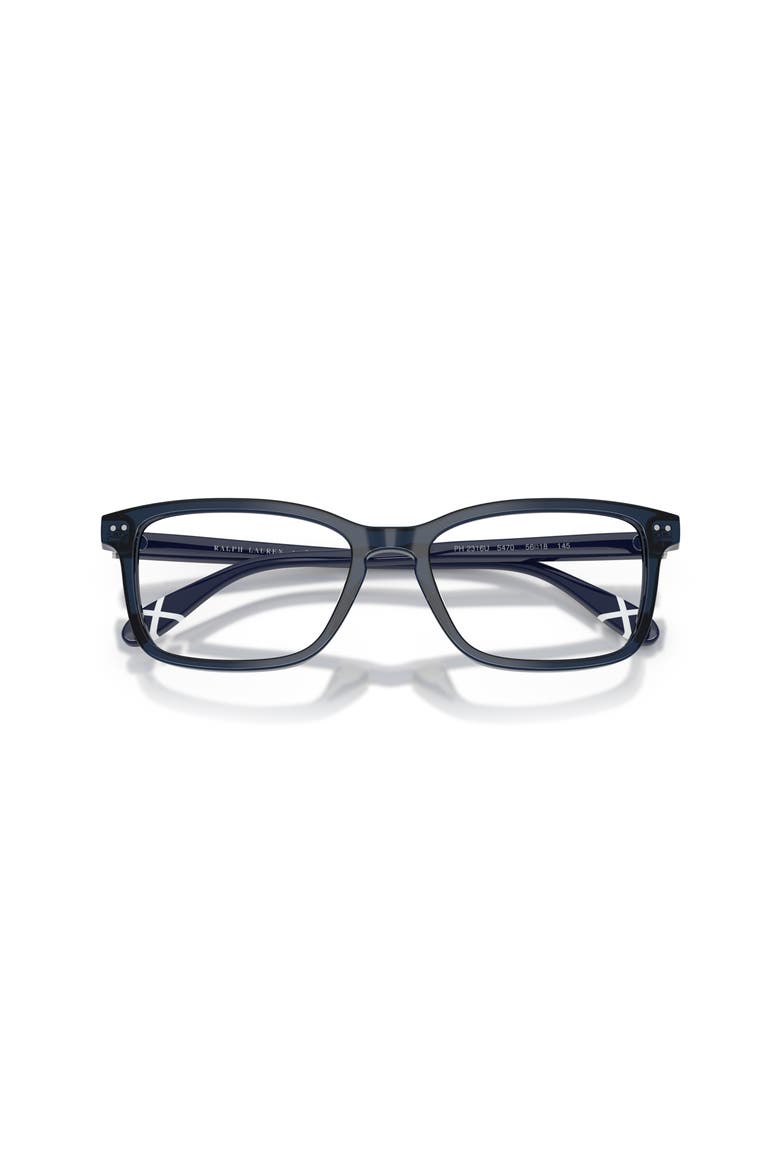 54mm Rectangle optical glasses, Alternate, color, Blue