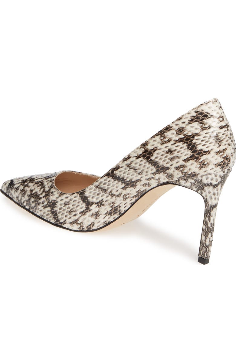 Manolo Blahnik BB Genuine Snakeskin Pointy Toe Pump, Alternate, color,