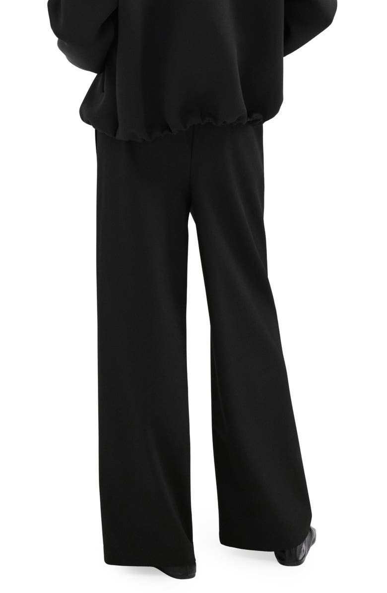 MANGO Sophie Stripe Pants, Alternate, color, Black