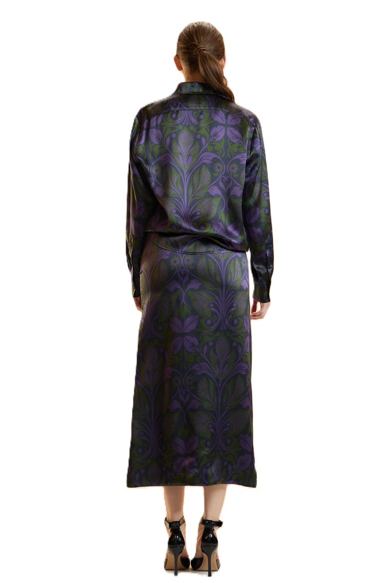Collectible Silk Blouse, Alternate, color, Purple Multi