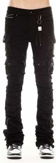 【DISCERNMENT】Undercutting Cargo Black Half Denim DISCERNMENT】Undercutting Cargo Black Half Denim