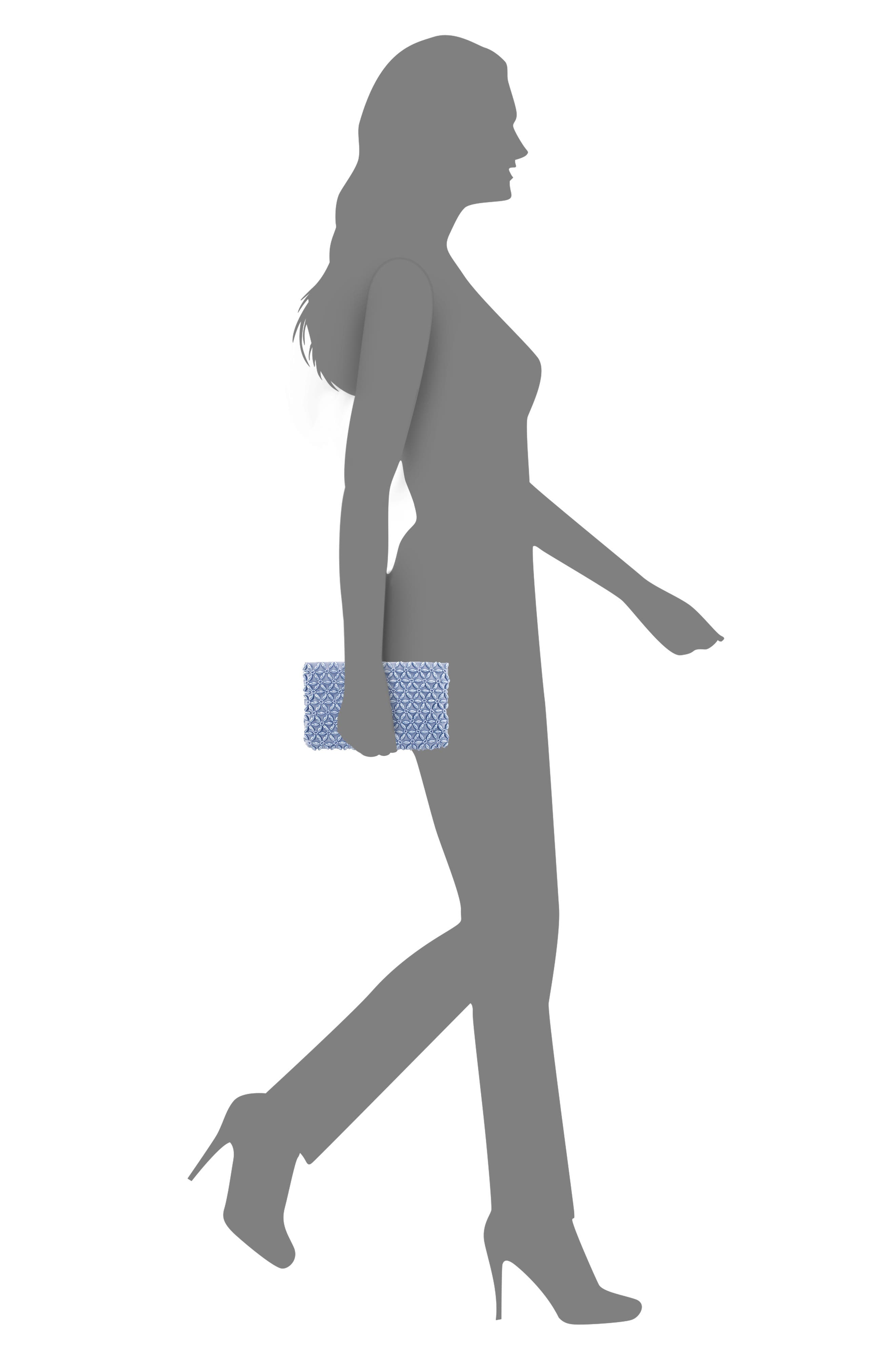 Nina Rivera Clutch, Alternate, color, Icy Blue