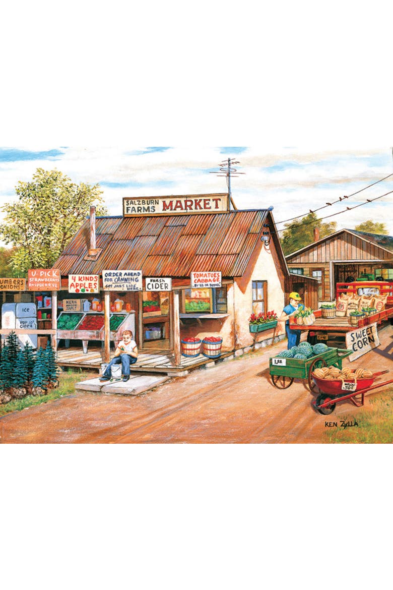 Salzburn Market 300 piece Jigsaw Puzzle for Adults, Main, color, Multicolor