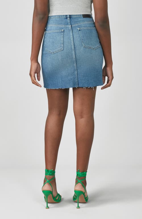 Lola Jeans Maddy High Rise Mini Skirt In Morning Day Light