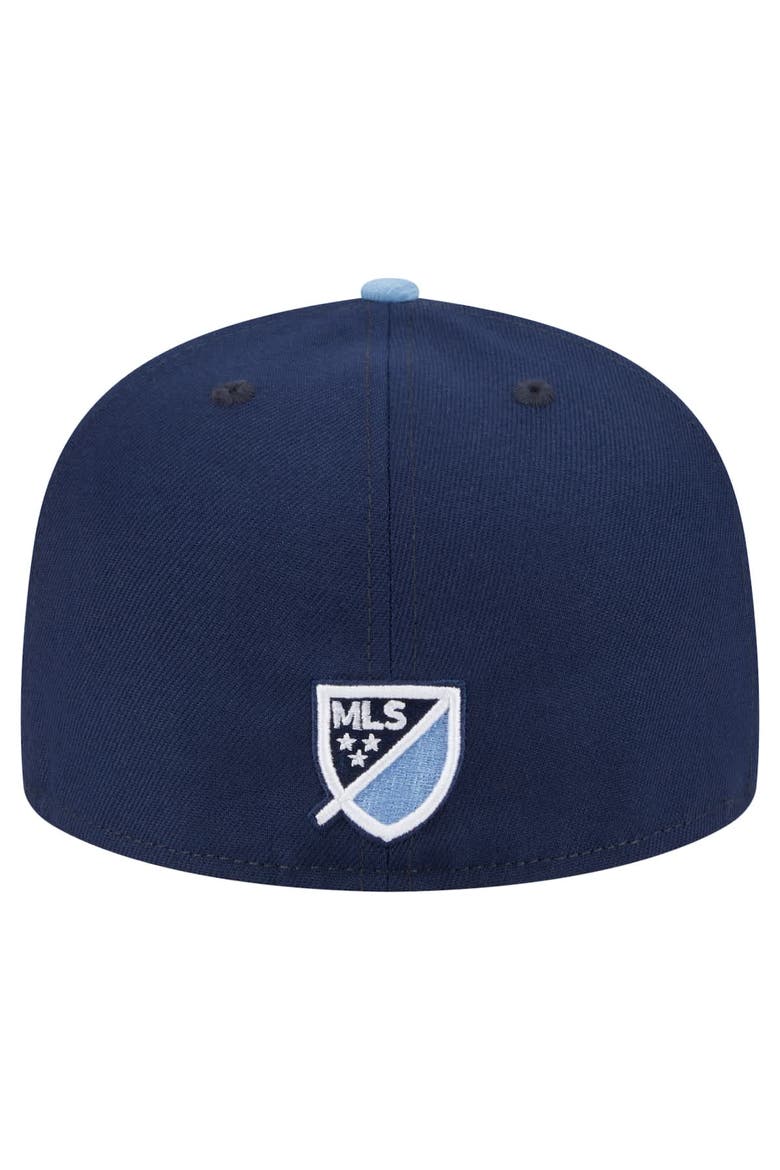 Men's New Era  Navy Sporting Kansas City 2025 Kickoff 59FIFTY Fitted Hat, Alternate, color, Navy