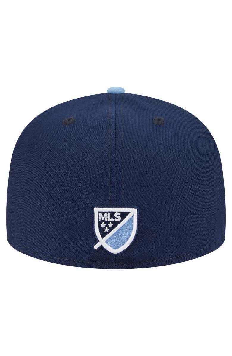 New Era Men's New Era Navy Sporting Kansas City 2025 Kickoff 59FIFTY Fitted Hat, Alternate, color, Navy