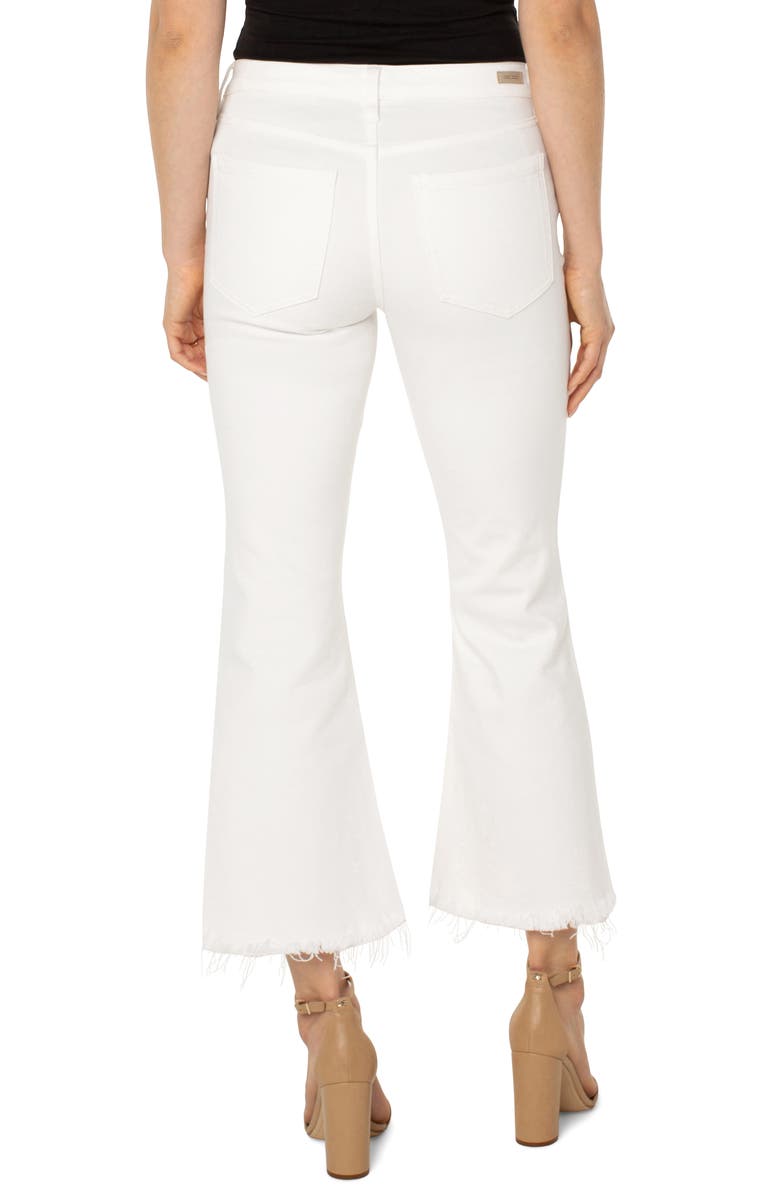 Liverpool Los Angeles Hannah Curved Frayed Crop Flare Jeans, Alternate, color,