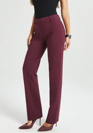 Betabrand Classic DPYP Dress Pant Yoga Pants | Straight