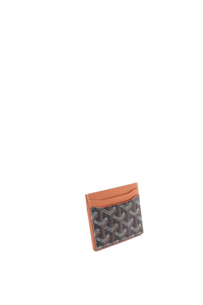 Saint Sulpice Card Holder Coated Canvas, Alternate, color, Black