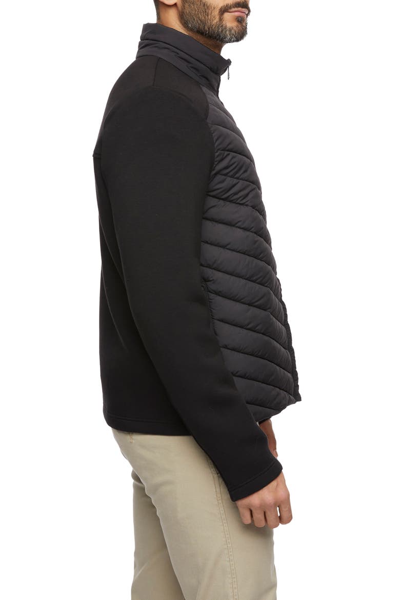 Mixed Media Jacket, Alternate, color, BLACK