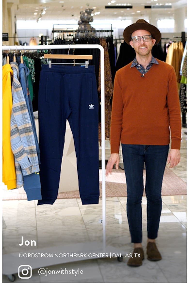 Trefoil Logo Cotton Blend Joggers video