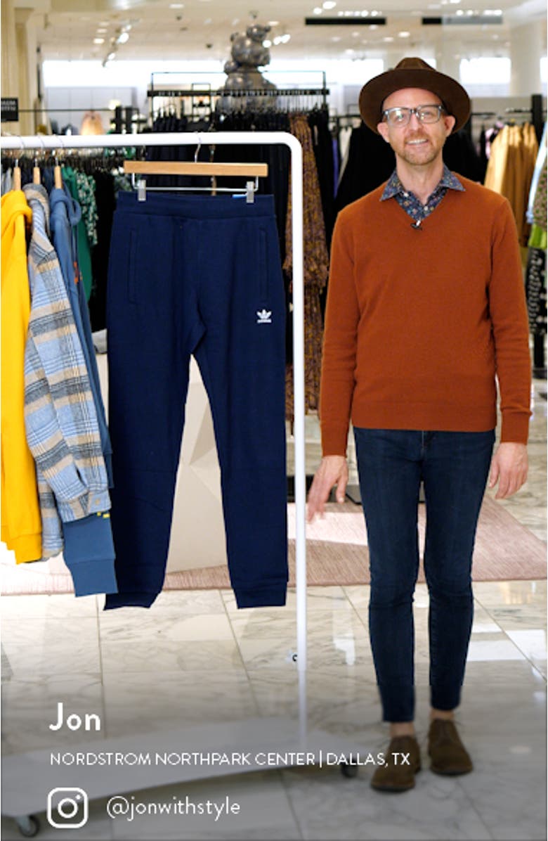 Trefoil Logo Cotton Blend Joggers, sales video thumbnail