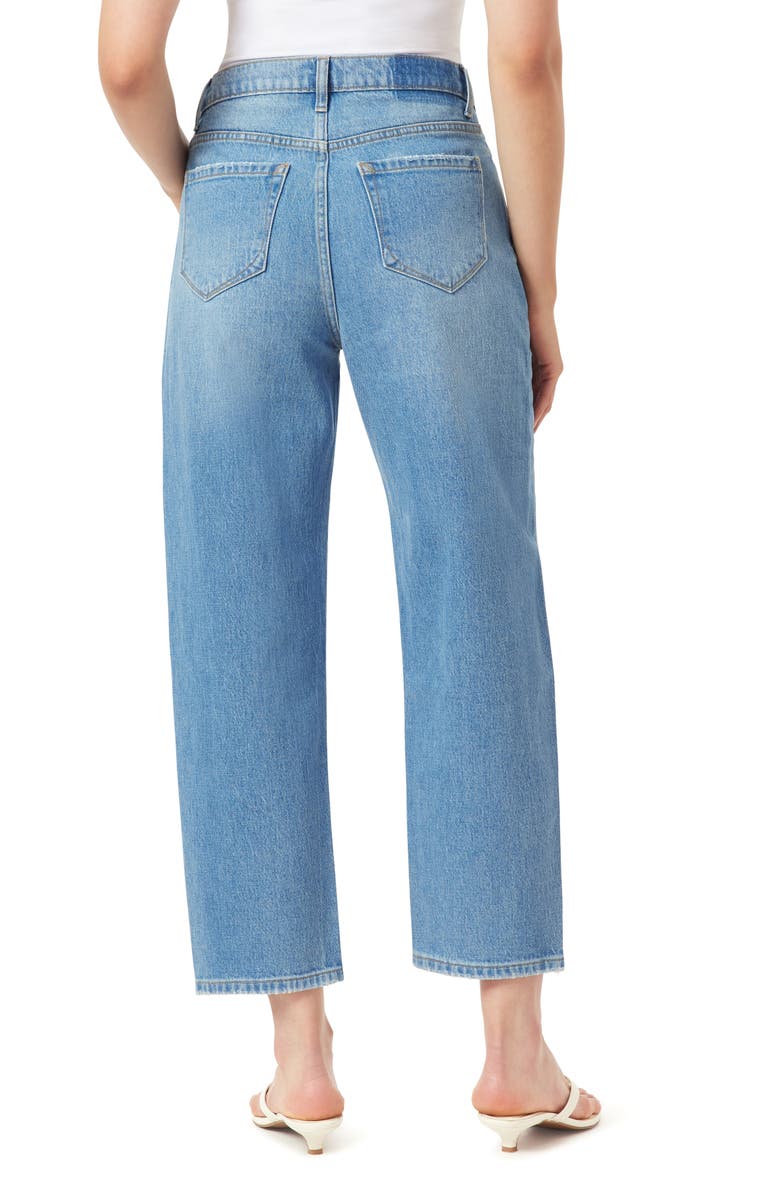 Kensie Forward Side Seam Barrel Leg Jeans, Alternate, color, Brisbane