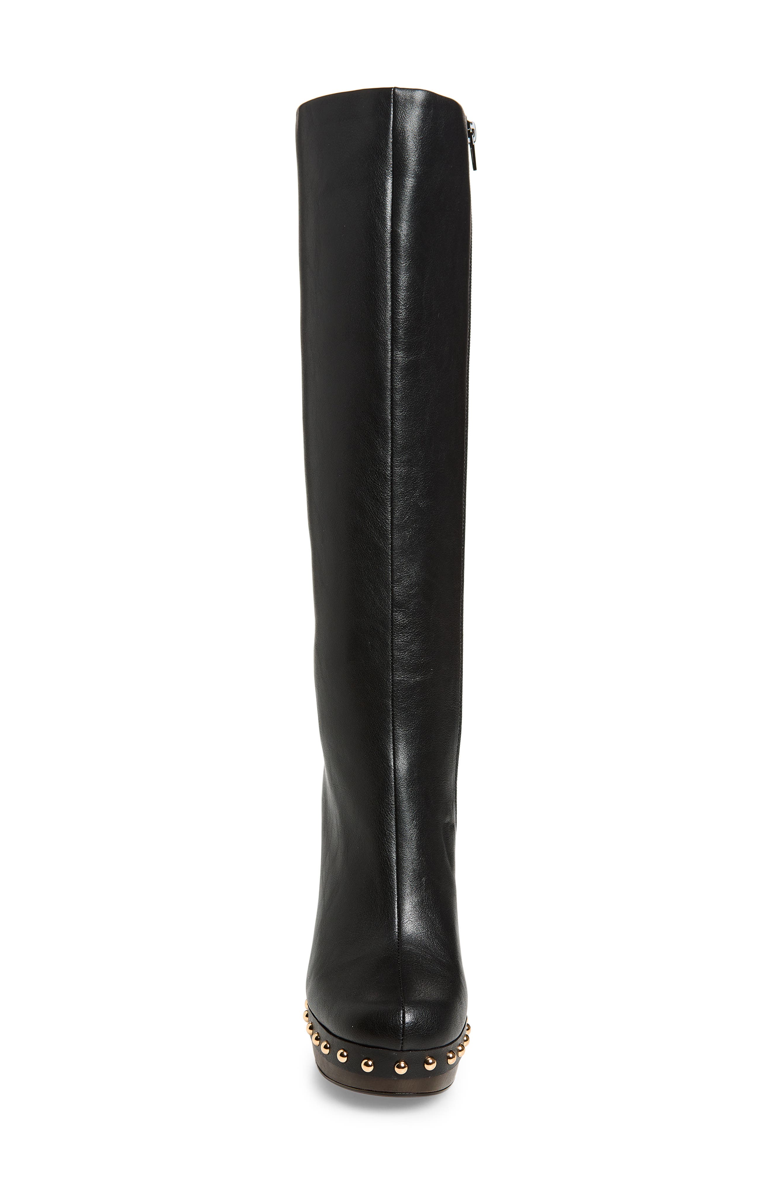 Jeffrey Campbell Kamari Knee High Platform Boot, Alternate, color, Black Gold